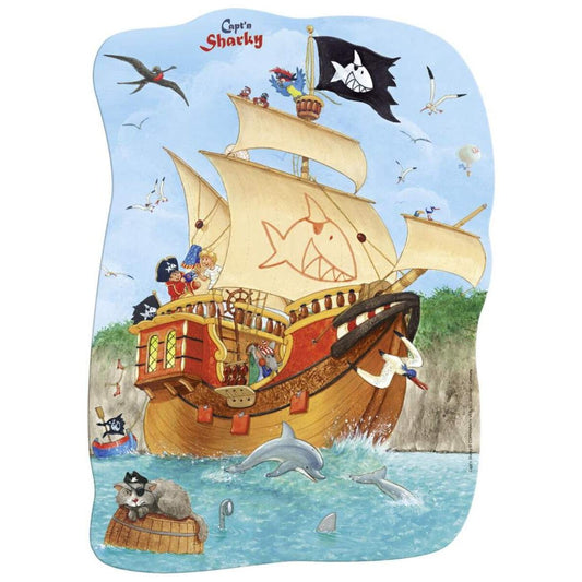 Die Spiegelburg Minipuzzle Schiff ahoi! Capt'n Sharky, 30 Teile