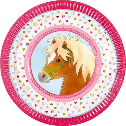 Die Spiegelburg Partyteller Mein kleiner Ponyhof 8 Stück