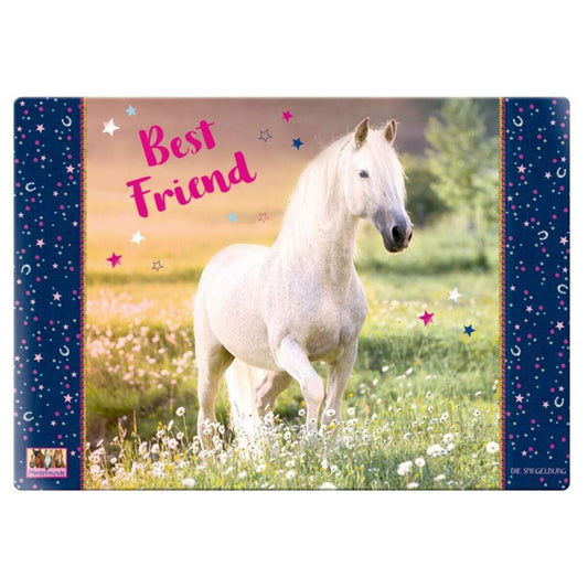 Die Spiegelburg Schreibtischauflage "Best Friend" Pferdefreunde