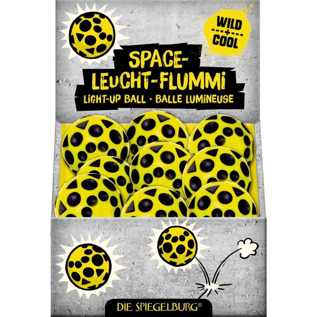 Die Spiegelburg Space-Leucht-Flummi Wild+Cool