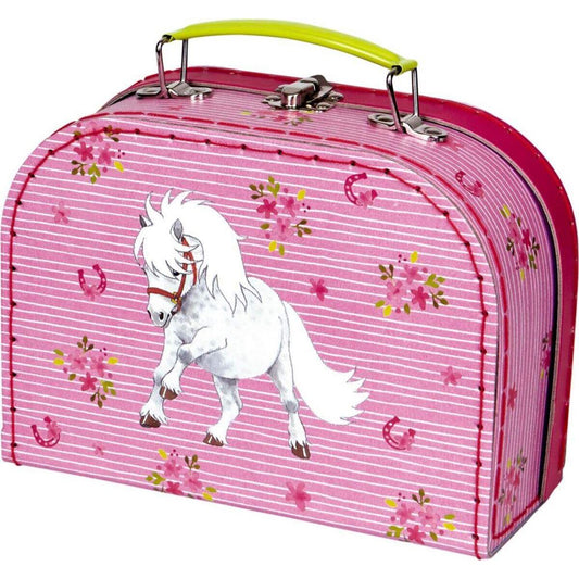 Die Spiegelburg Spielkoffer Mein kleiner Ponyhof (weißes Shetlandpony)