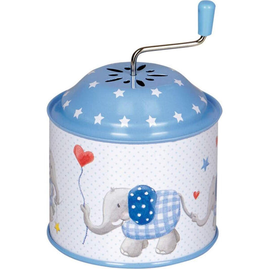 Die Spiegelburg Spieluhrdose Elefant BabyGlück, hellblau