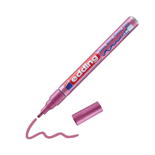 edding 751 Glanzlackmarker, 1-2mm, pink-metallic