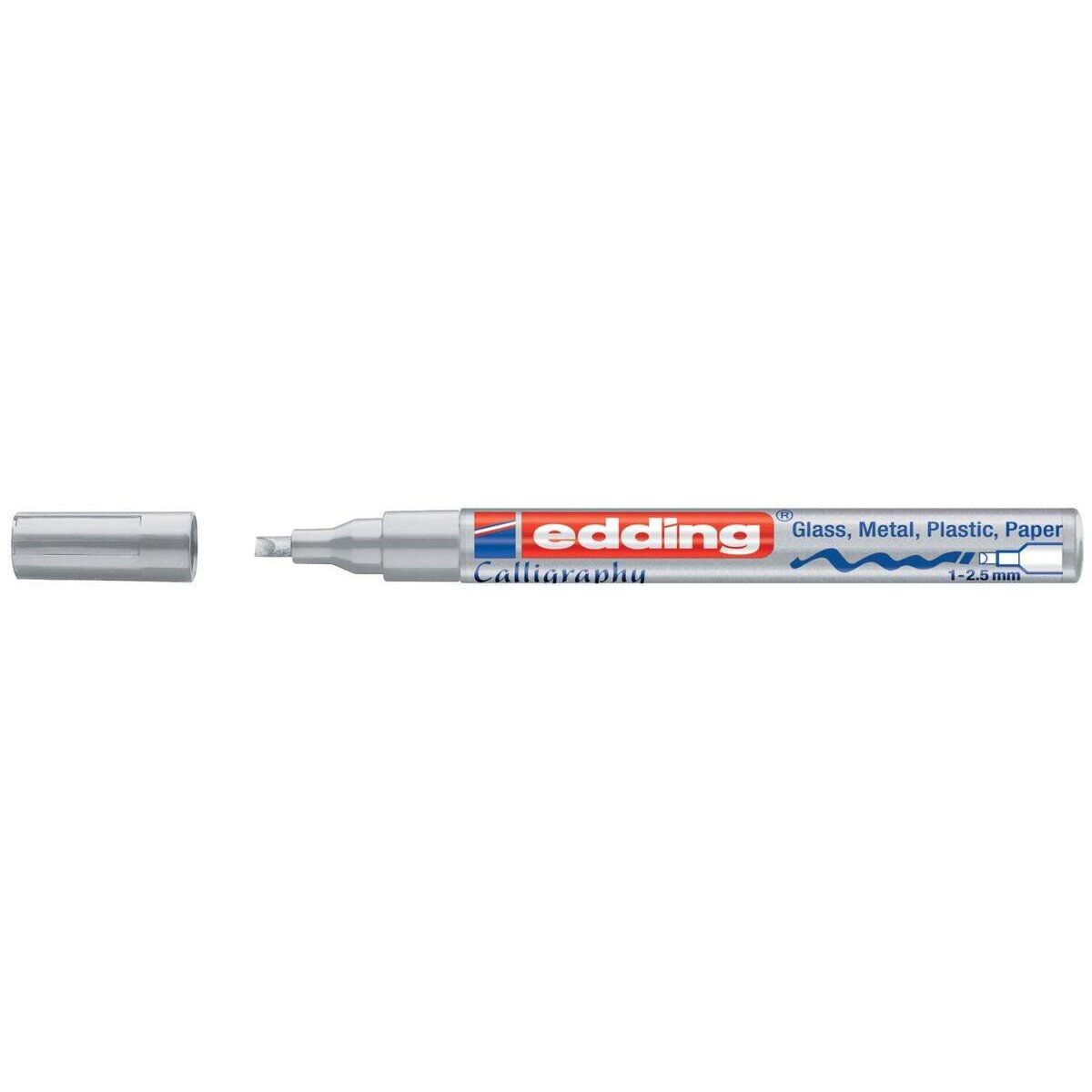 edding 753 Glanzlackmarker, 1-2.5mm, silber