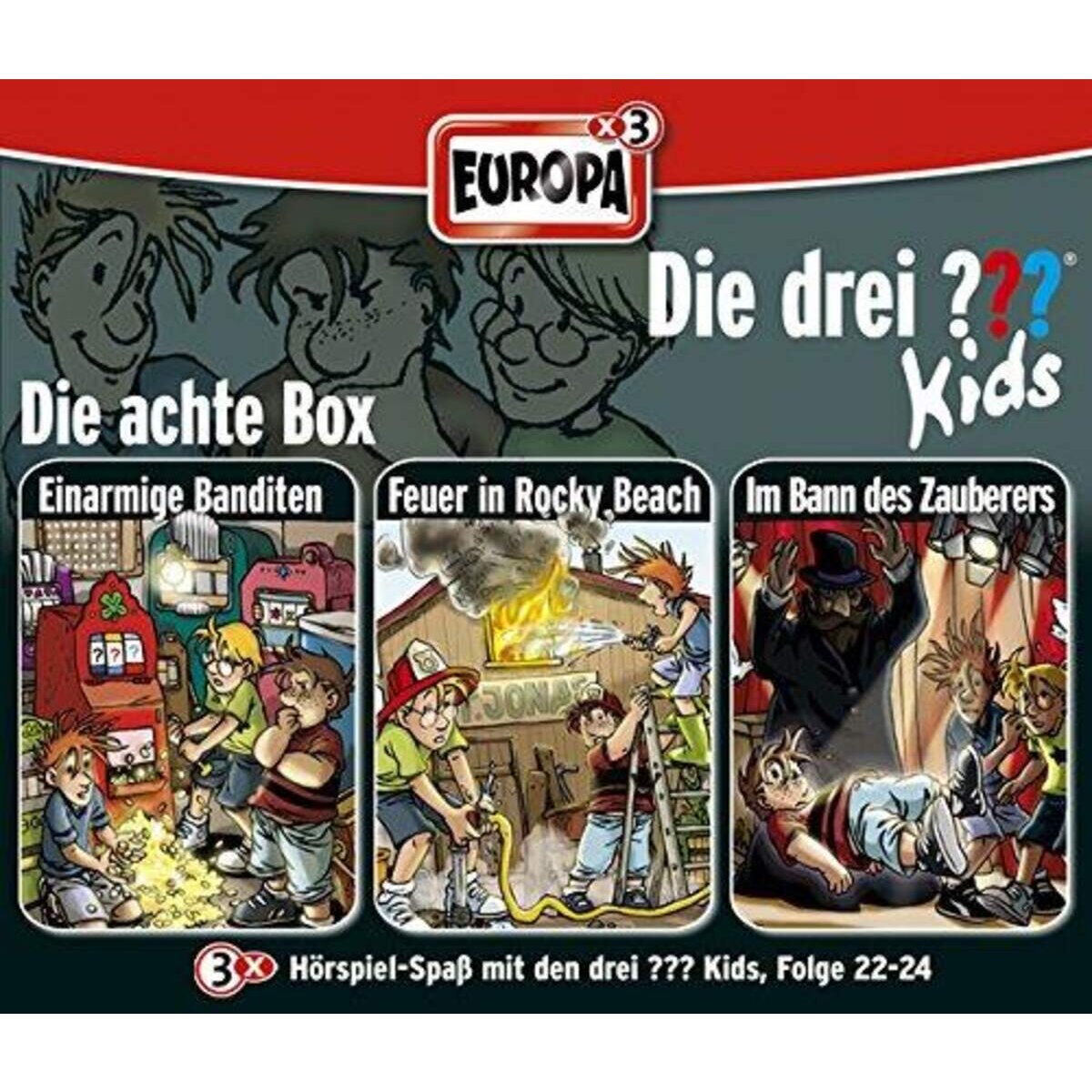 Europa Hörspiel-CD-Box Die Drei ??? Kids Folgen 22 - 24