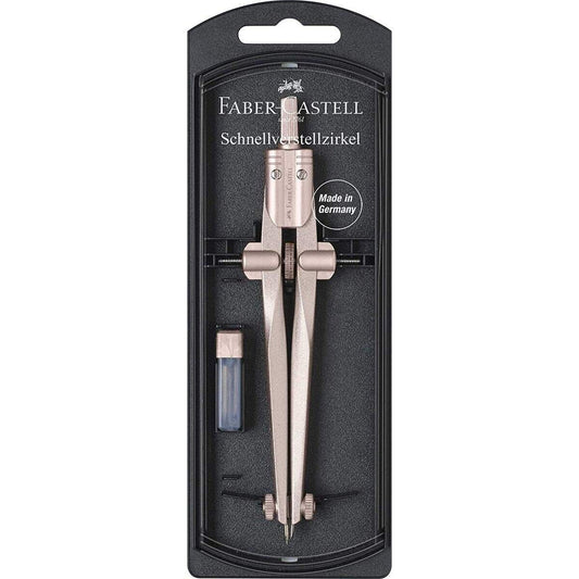 Faber-Castell Schnellverstellzirkel Steam 2021, 1 Stück, 2-fach sortiert