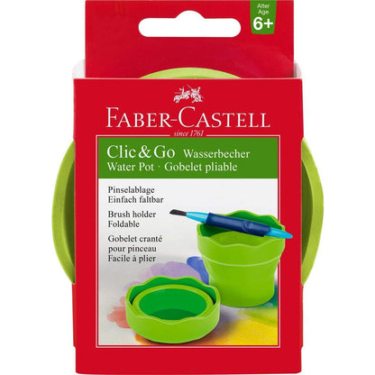 Faber-Castell Wasserbecher CLIC & GO, hellgrün
