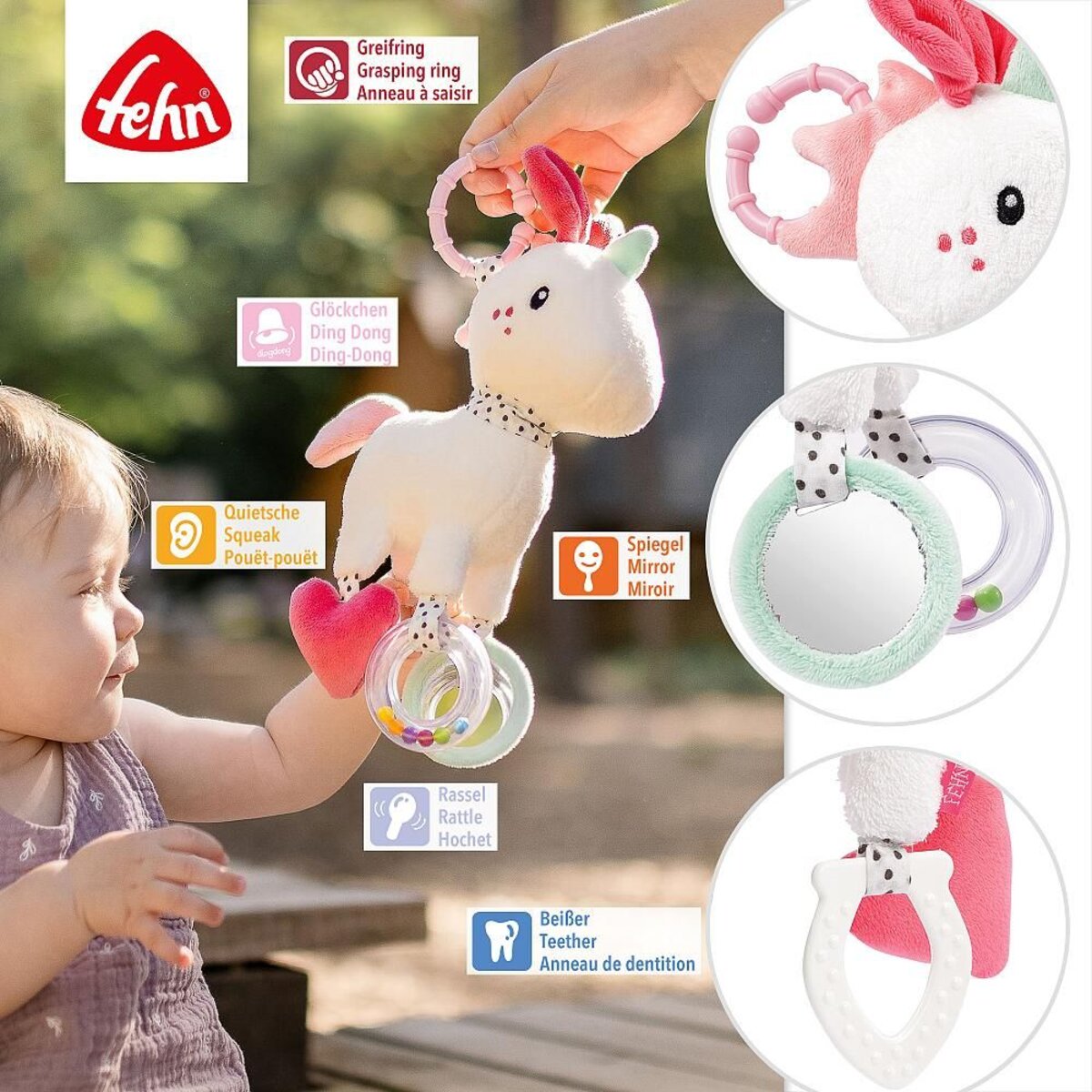 Fehn Activity-Einhorn mit Ring