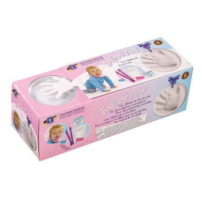 Feuchtmann Baby Handabdruckset sort. weiss/blau/rosa