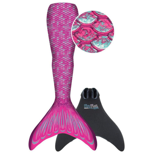 Fin Fun Meerjungfrau Flosse Größe L / XL, Monoflosse und Fischschwanz, für sichere Schwimmer ab 6 Jahren, pink