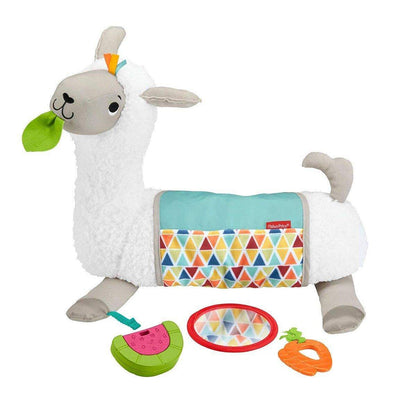 Fisher-Price 4-in-1 Lama Spielkissen Bauchlage, Baby-Spielzeug für Neugeborene