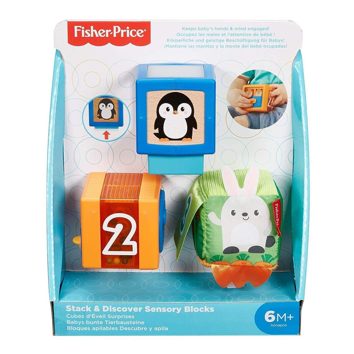 Fisher-Price Babys bunte Tier-Bausteine