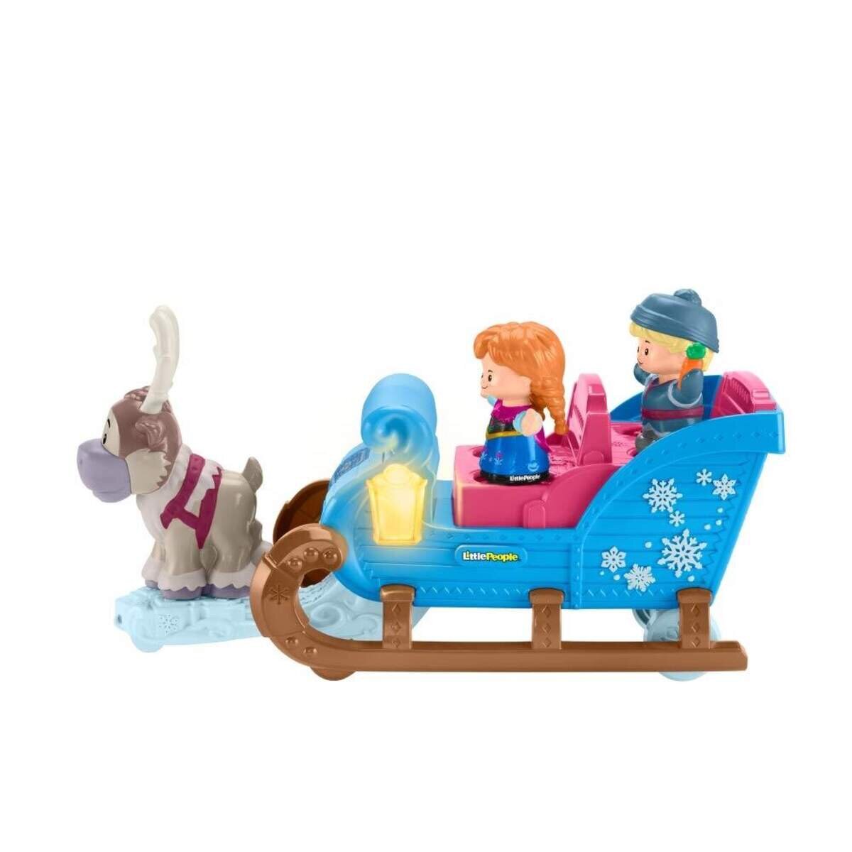 Fisher-Price Little People Frozen Kristoffs Schlitten, Eiskönigin Spielfiguren-Set