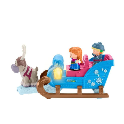 Fisher-Price Little People Frozen Kristoffs Schlitten, Eiskönigin Spielfiguren-Set