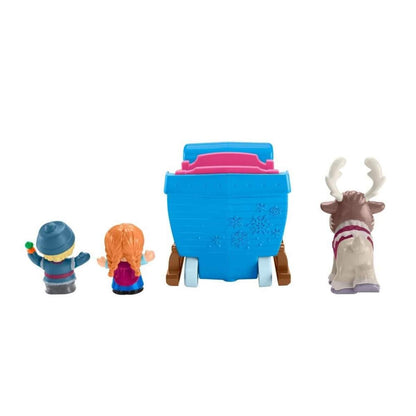 Fisher-Price Little People Frozen Kristoffs Schlitten, Eiskönigin Spielfiguren-Set