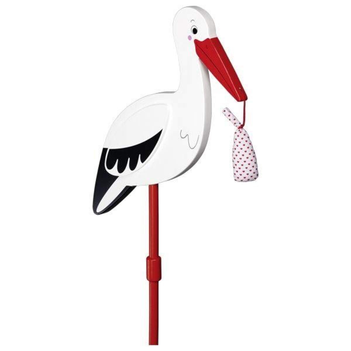 goki Blumenstecker Storch mit Babytuch