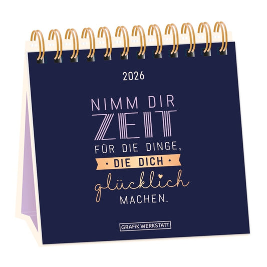 Grafik Werkstatt Tischkalender Hardcover 2026 - Nimm dir Zeit