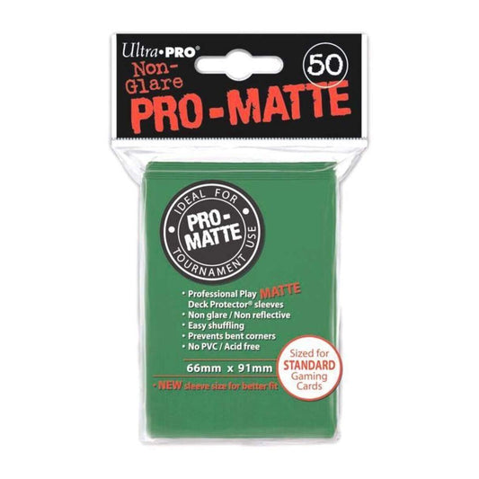 Green Pro-Matte Sleeves (50)
