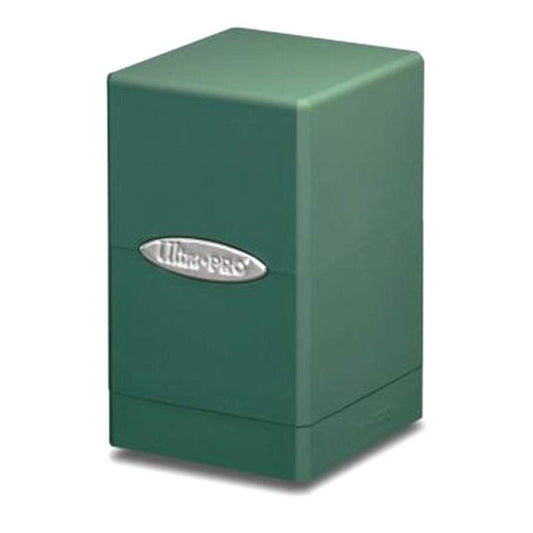 Green Satin Tower Deck Box
