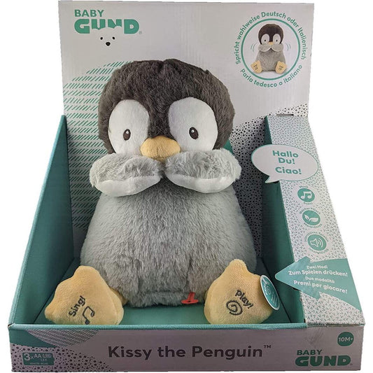 GUND Kissy, der Pinguin - singt, spricht und wirft Küsschen