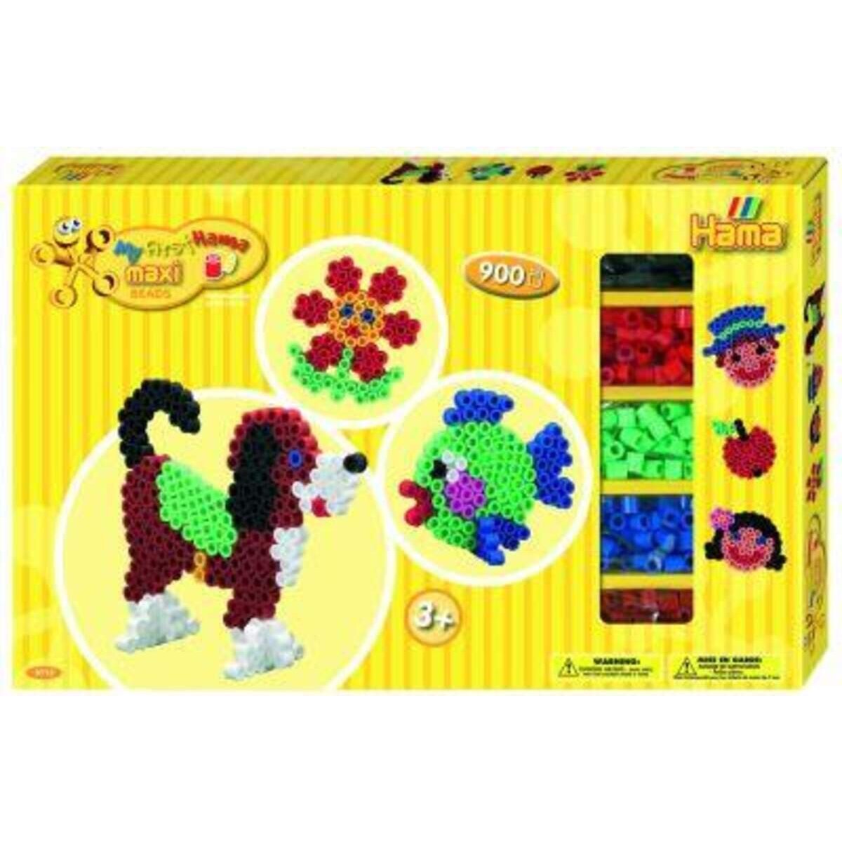 Hama Bügelperlen 8712 Bügelperlen Geschenkpackung Maxi, 900 Perlen