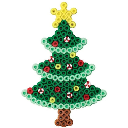 Hama Bügelperlen Kleines Set Weihnachtsbaum mit ca. 450 bunten Midi Bügelperlen