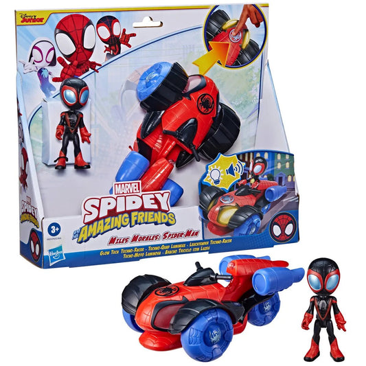 Hasbro Marvel Spidey and His Amazing Friends Leuchtender Techno-Racer