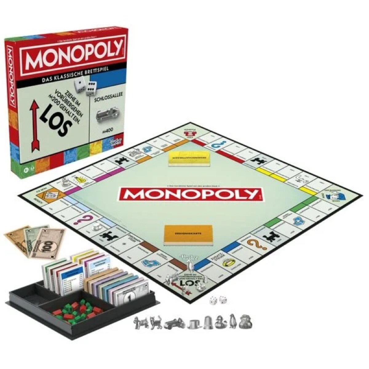 Hasbro Monopoly Classic Refresh Gesellschaftsspiel 2 bis 6 Spieler