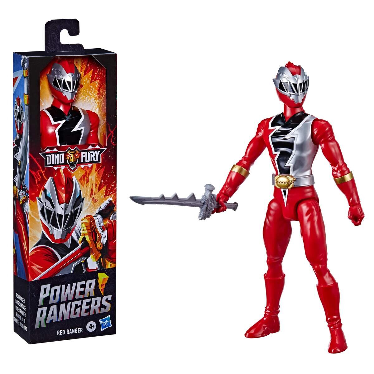 Hasbro Power Rangers Dino Fury 30 cm große Action-Figure, 1 Stück, 4-fach sortiert