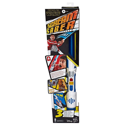 Hasbro Star Wars Scream Saber Lichtschwert mit Sounds, blau