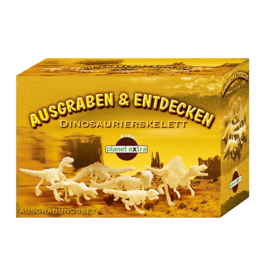 HCM Kinzel Dinosaurier Skelett, 1 Packung mit 1 Dinosaurierskelett, sortiert