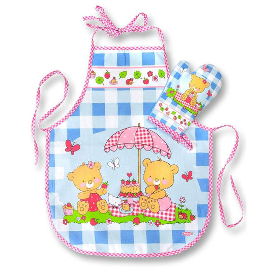 Heless Kinder-Backschürze mit Topfhandschuh