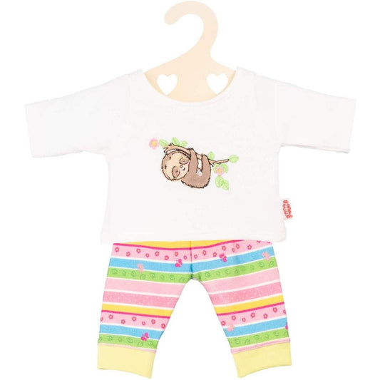 Heless Puppen-Pyjama Faultier Flauschi, Gr. 35-45 cm