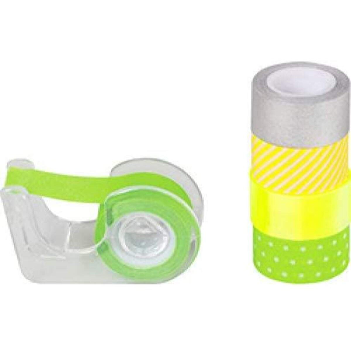 Heyda Deko-Klebeband Mini "Neon Akzente", grün/gelb
