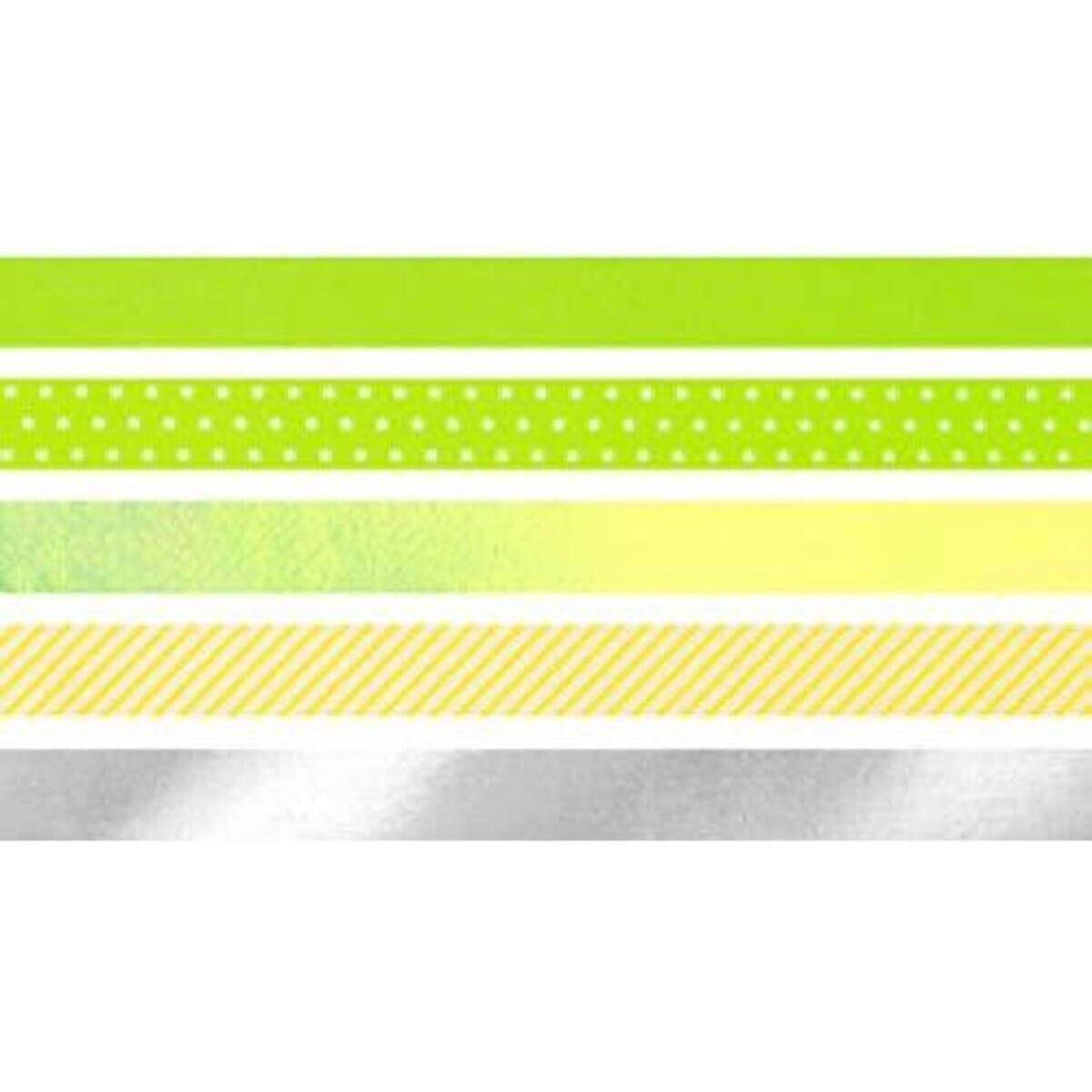 Heyda Deko-Klebeband Mini "Neon Akzente", grün/gelb
