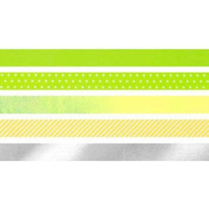 Heyda Deko-Klebeband Mini "Neon Akzente", grün/gelb
