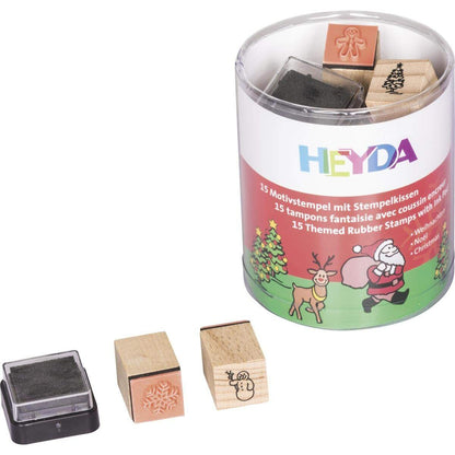 Heyda Motivstempelset Weihnachten mit 15 Stempel