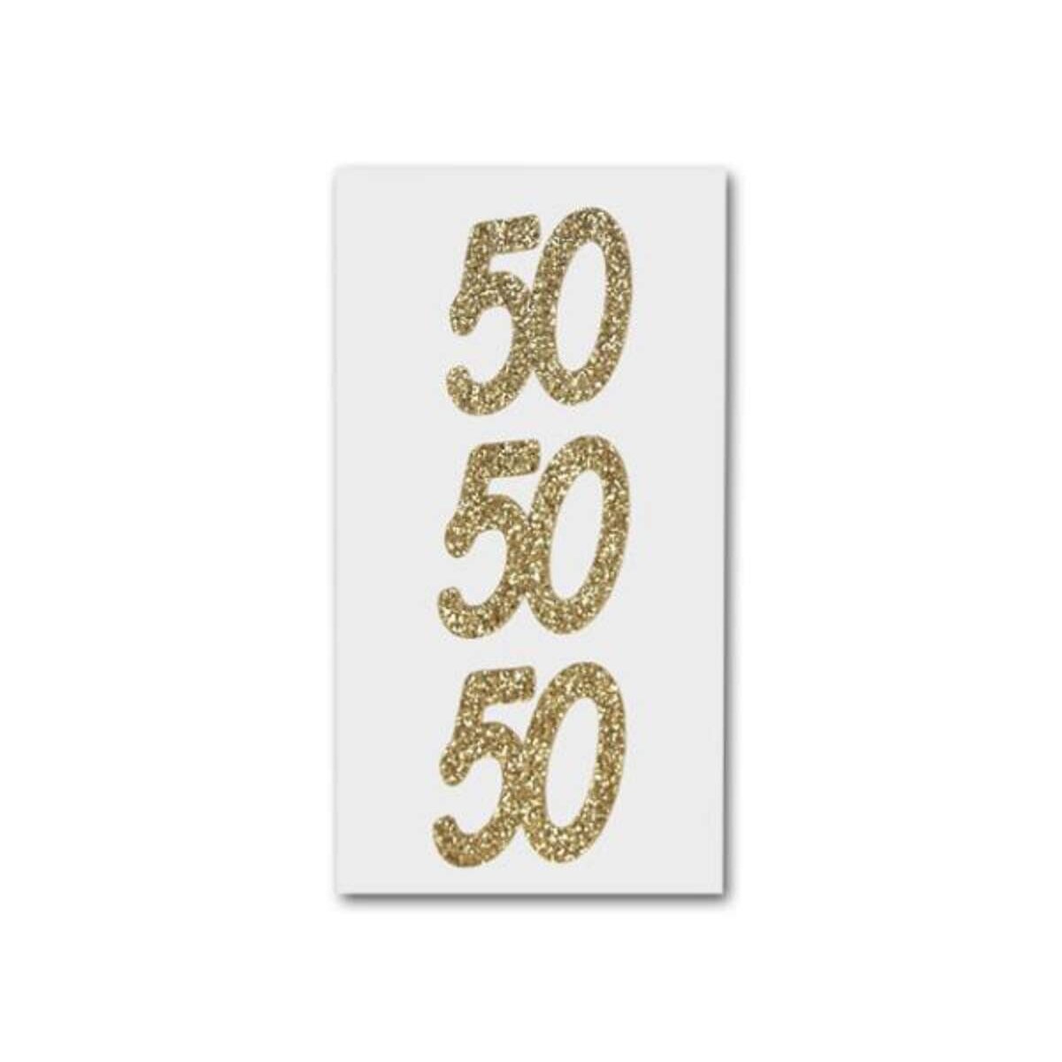 Heyda Sticker Zahl 50 gold