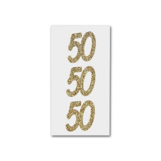 Heyda Sticker Zahl 50 gold