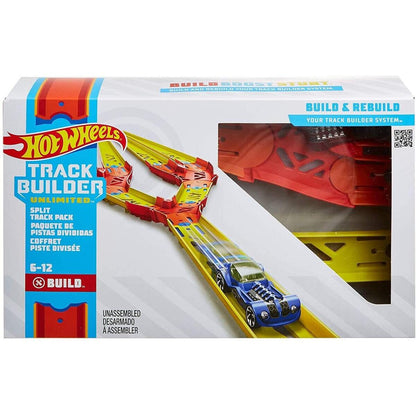 Hot Wheels Track Builder Unlimited Builder Gespaltener Track inkl. 1 Spielzeugauto