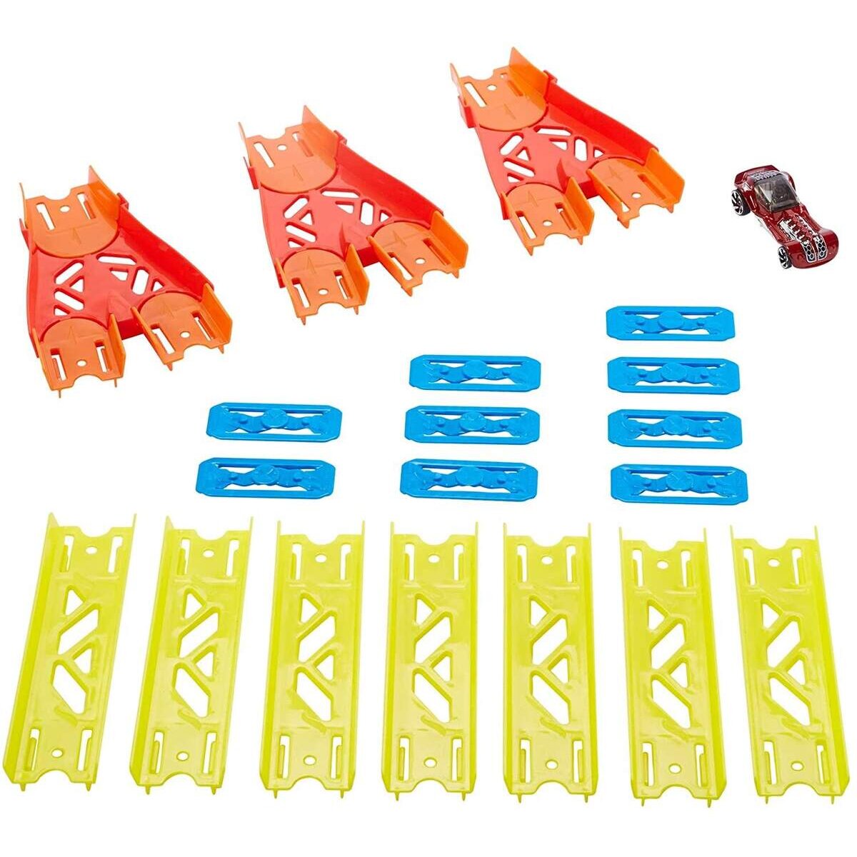 Hot Wheels Track Builder Unlimited Builder Gespaltener Track inkl. 1 Spielzeugauto
