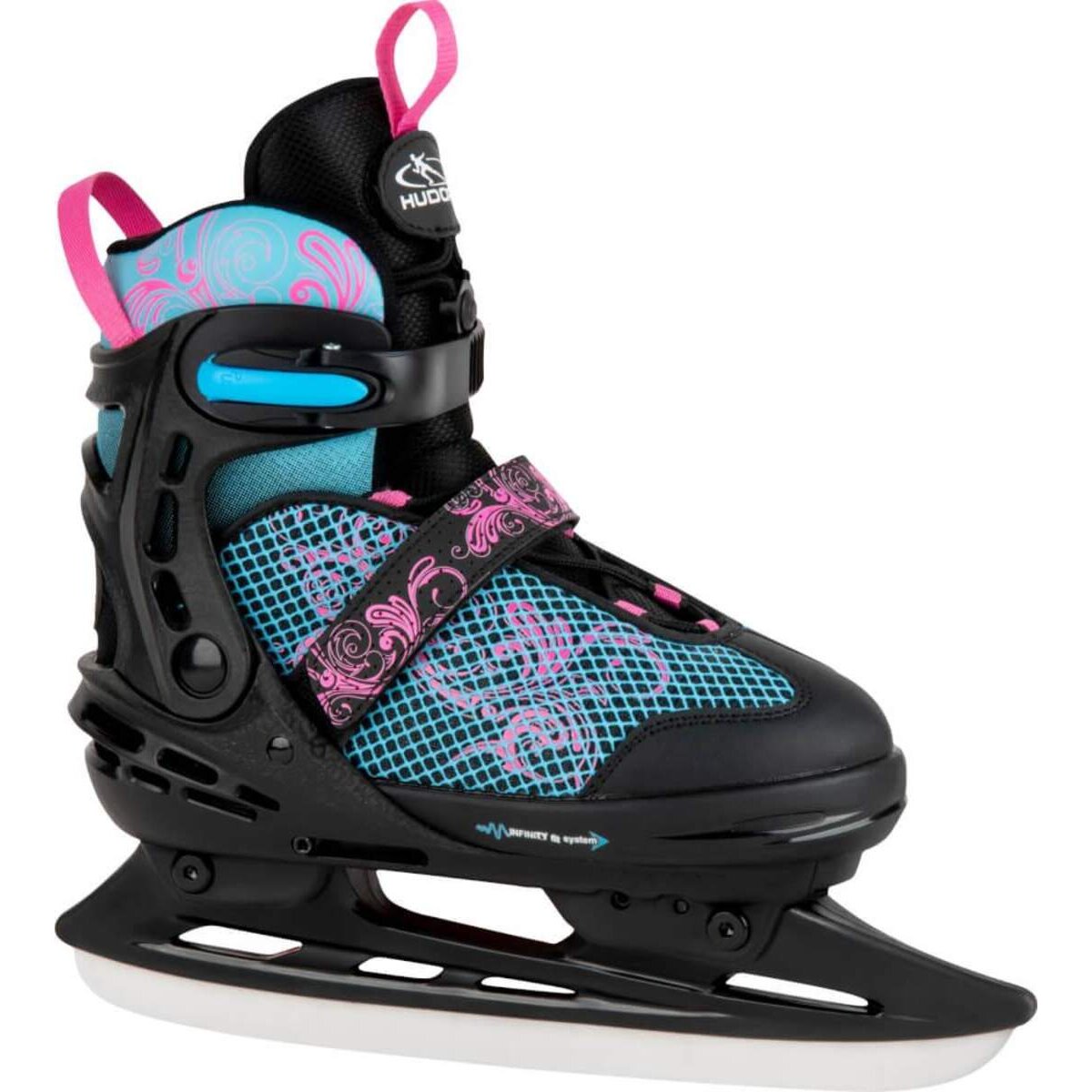 Hudora Schlittschuhe Allround Comfort Floral größenverstellbar 29-34