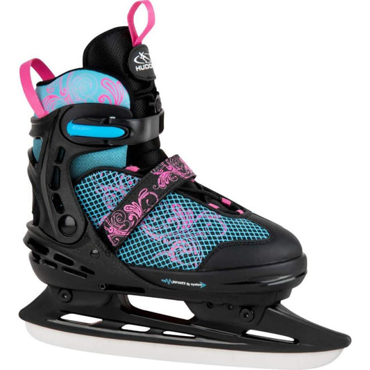 Hudora Schlittschuhe Allround Comfort Floral größenverstellbar 35-40