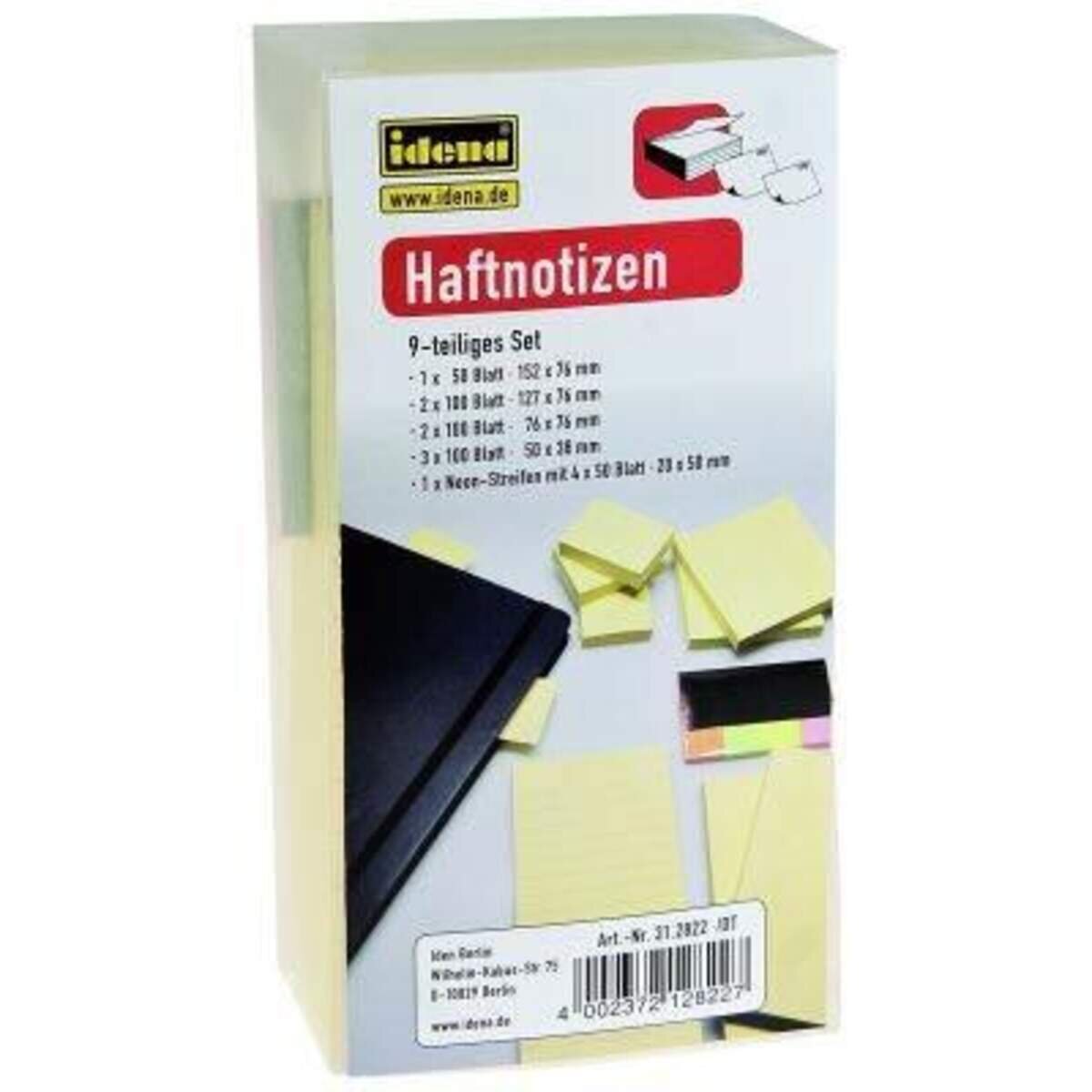 Idena Haftnotizen, 9-teiliges Set
