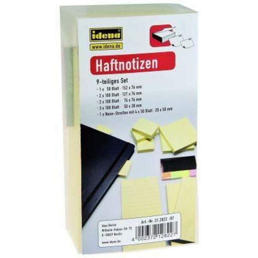 Idena Haftnotizen, 9-teiliges Set