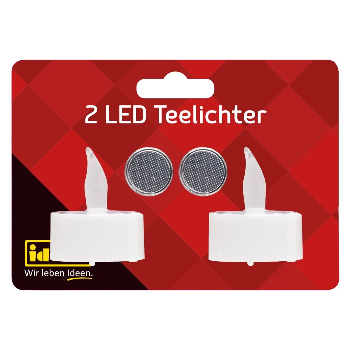 Idena LED Teelichter, 2 Stück