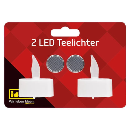 Idena LED Teelichter, 2 Stück