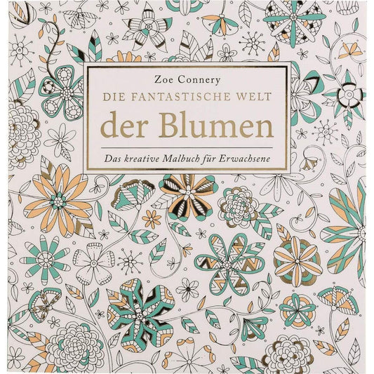 Idena Malbuch für Erwachsene Blumen, 80 Seiten