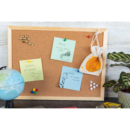 Idena Reißnägel 120 Stück aus Metall mit Kunststoffüberzug bunt