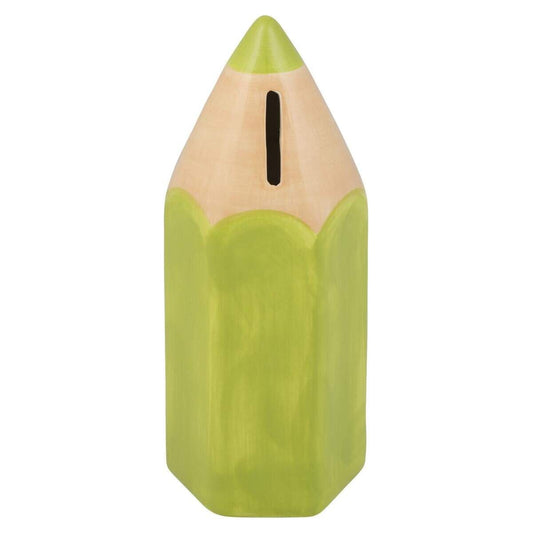 Idena Spardose Stift grün Keramik 20cm
